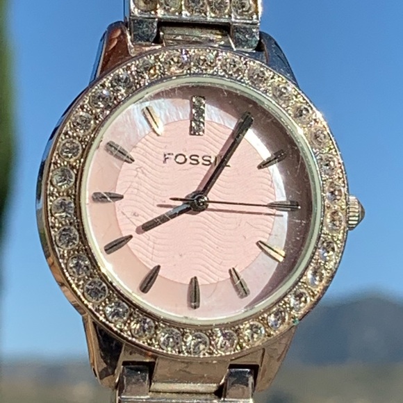 Fossil ES 2189 Crystallized and Pink Watch - Picture 3 of 8